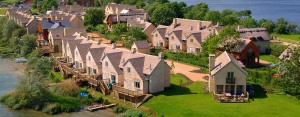Holiday cottages by water at Mill Village in the Cotswolds