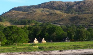 roshven farm chalets, arisaig, scottish west coast,