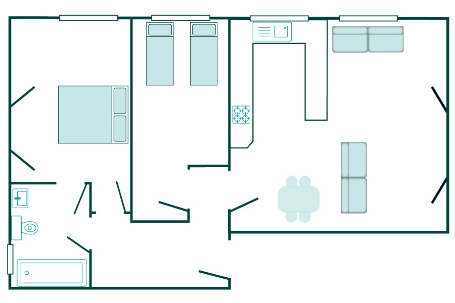 Swallowtail Apartment Floorplan