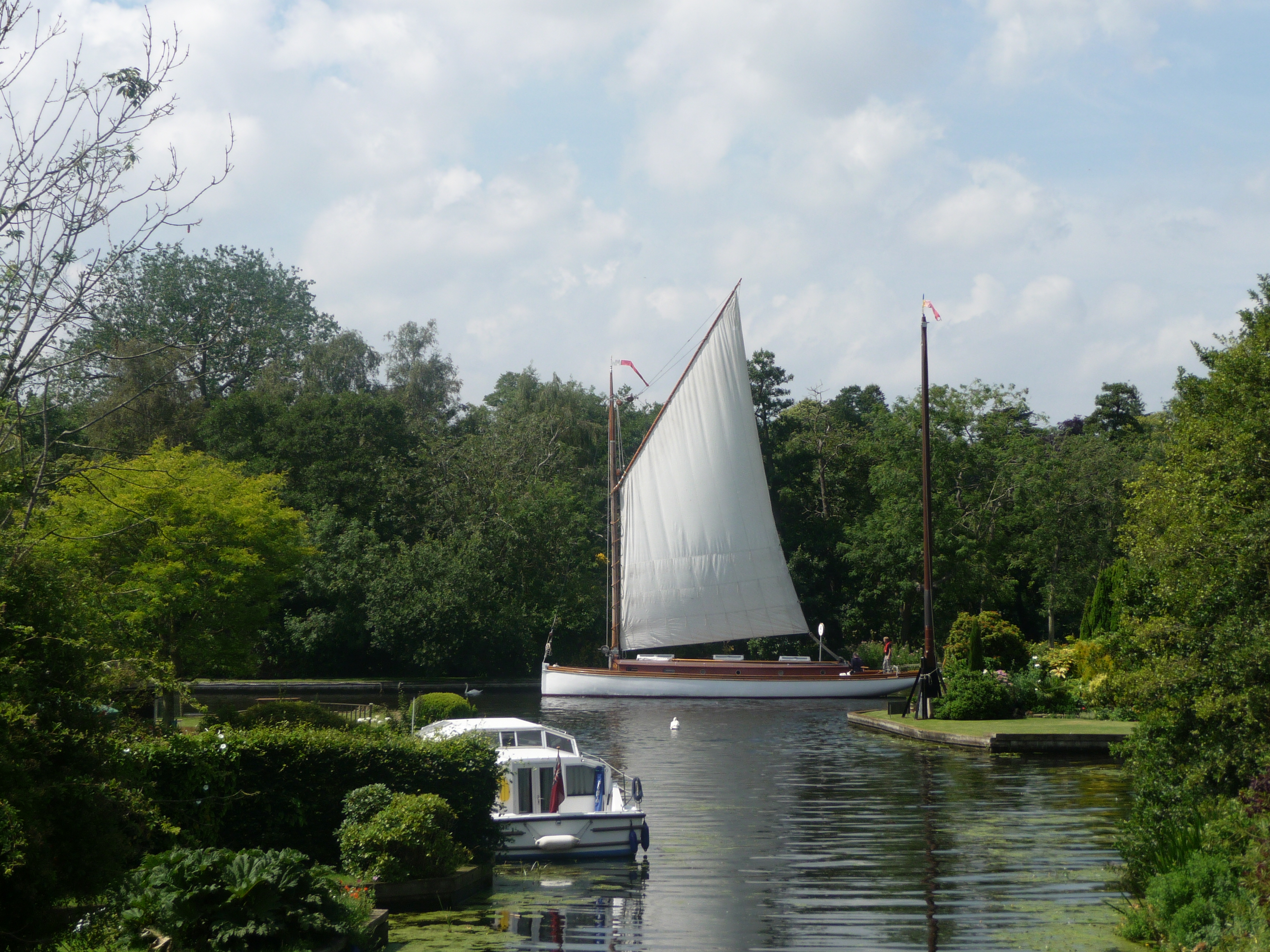 white moth sailing wherry, norfolk broads