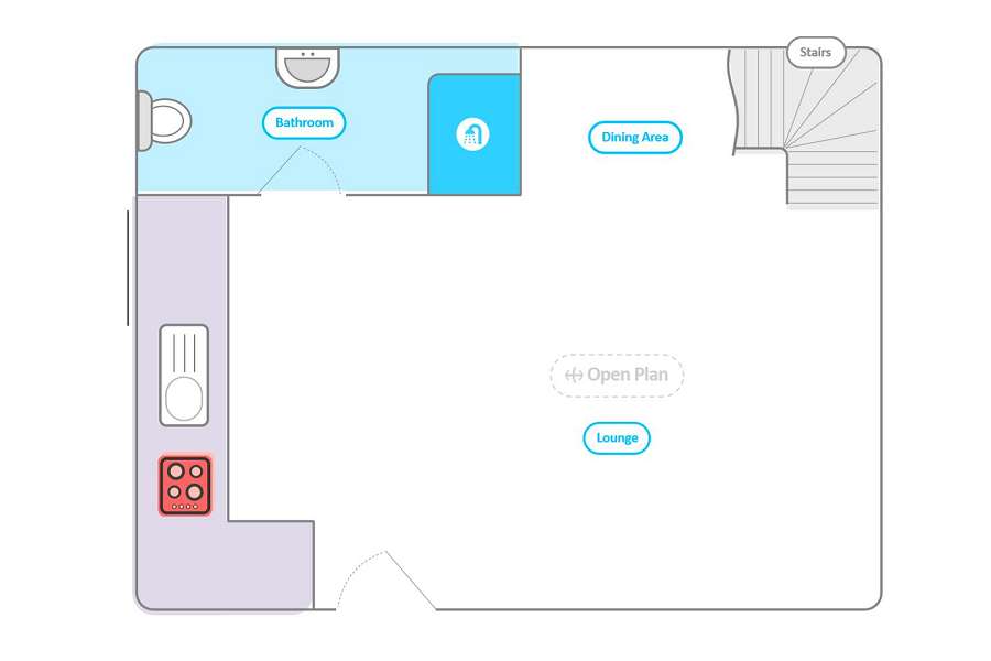 The Hay Barn Ground Floor Layout