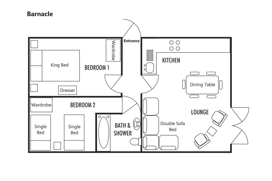 Barnacle Lodge - Floor Plan