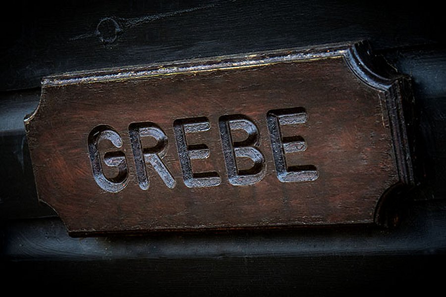 Grebe Door Sign