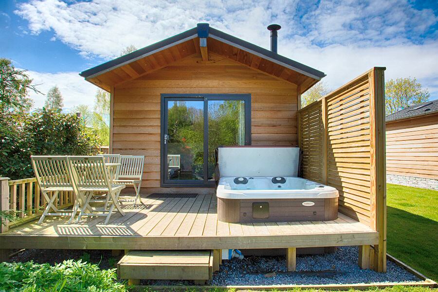 Braidhaugh Hot Tub Lodges Eden Lodge Crieff Perthshire