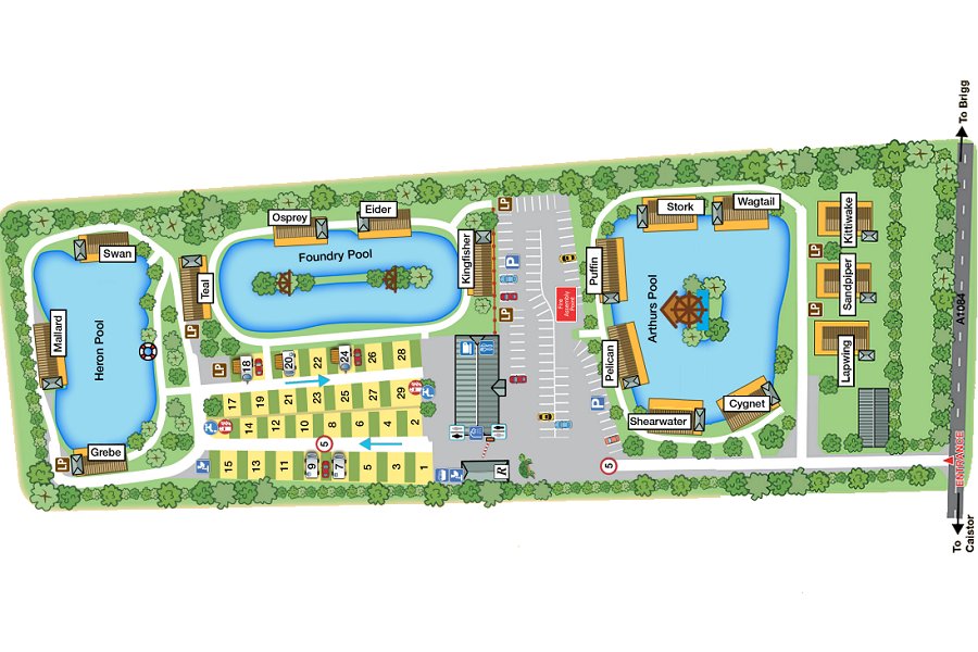 Caistor Lakes Sitemap