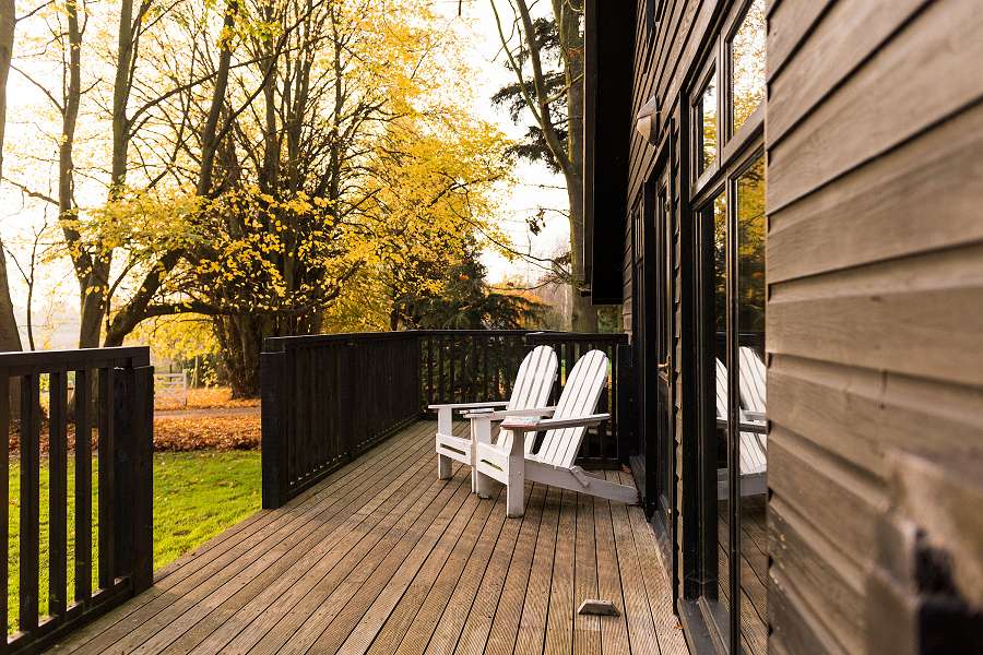 Clippesby Pine Lodge Decking
