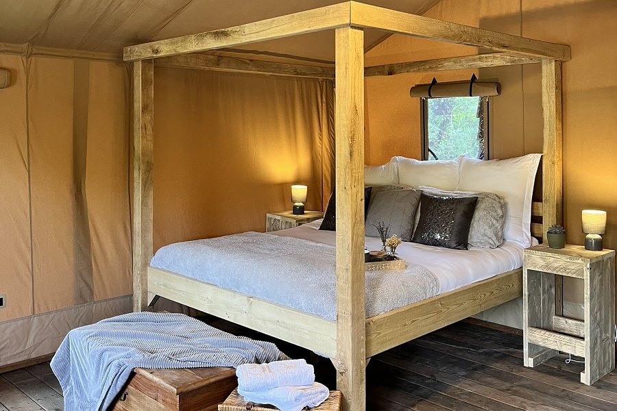 Safari Tent Teal Double Bed