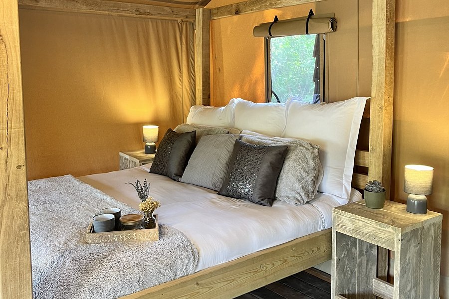 Safari Tent Teal Double Bed