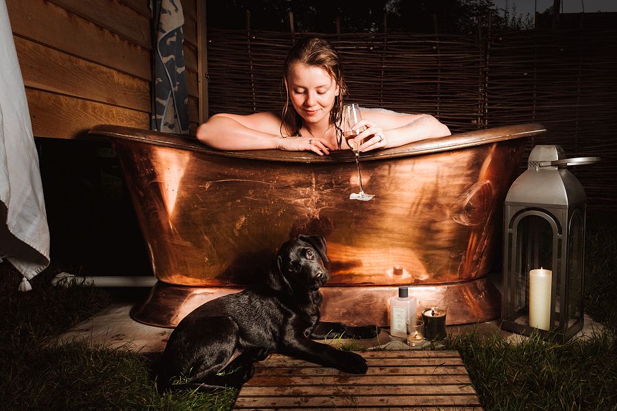 Grace Outside Copper Bath