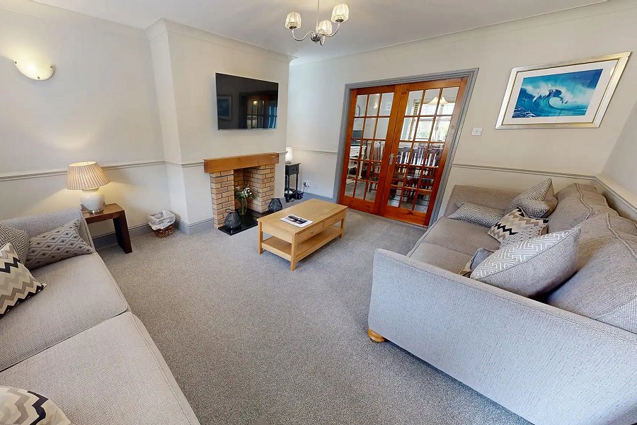 Ty Fynnon Cottage Lounge Area