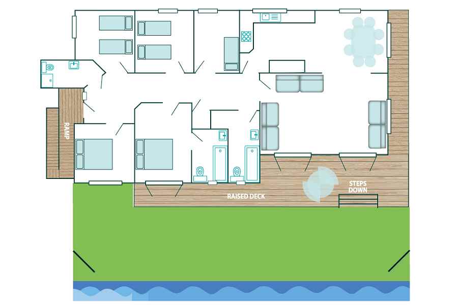 Marsh View Cottage Floor Plan