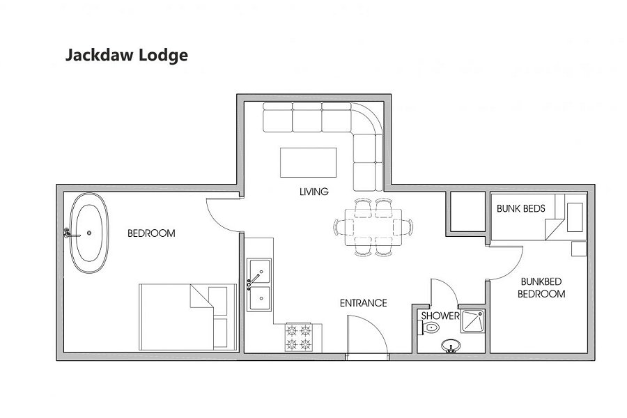 Jackdaw Lodge Floorplan