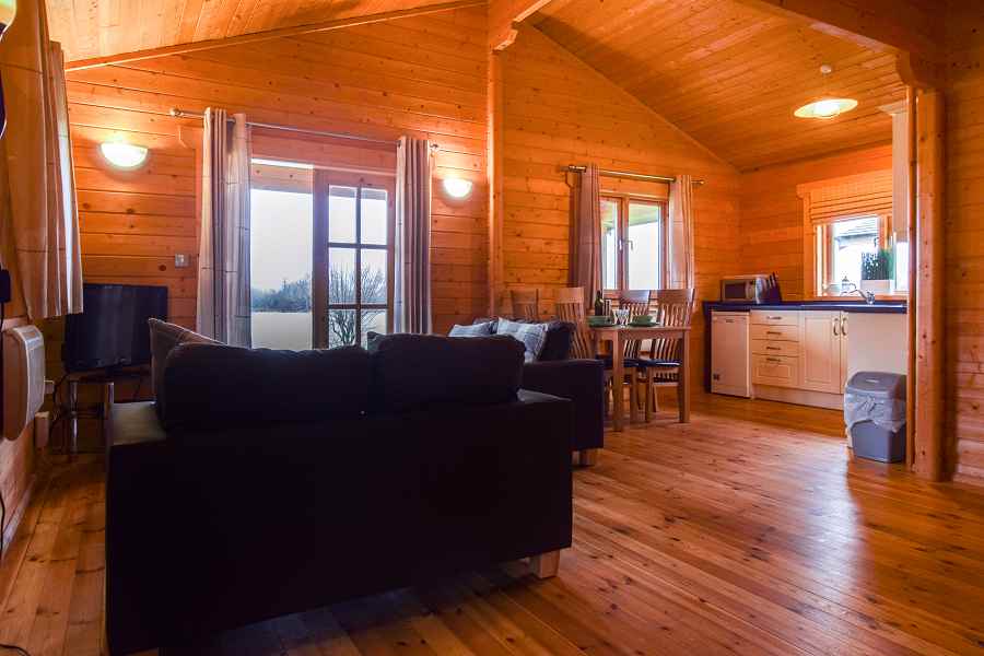 Lake Pochard 2 Bedroom Lodge Living Area