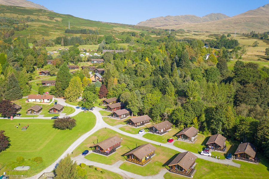 Loch Tay Holiday Lodges Aerial
