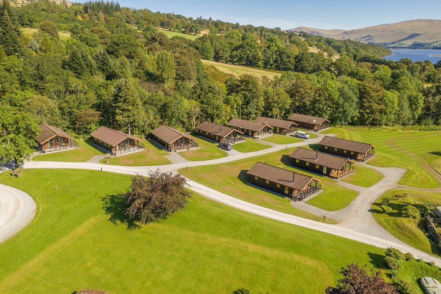 Loch Tay Holiday Lodges Aerial