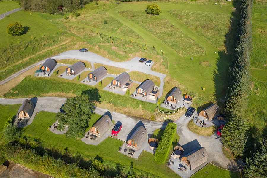 Loch Tay Hideouts Aerial