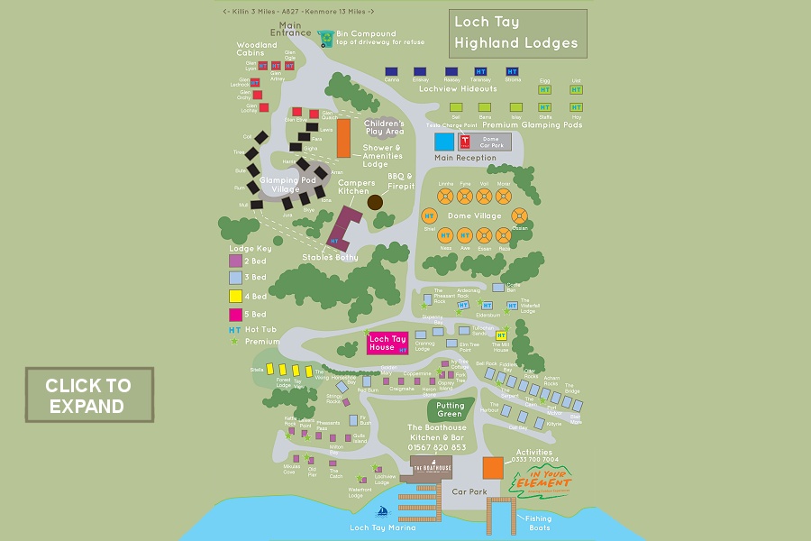 Loch Tay Sitemap