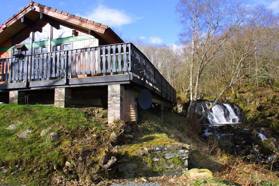 Waterfall Lodge Loch Tay Scotland holiday lodge