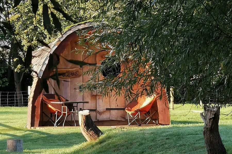 Wall Eden The Old Oak Glamping Pod in Somerset