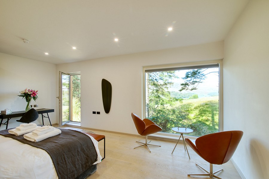 Portnellan Red Stag Chalet Master Super King Size Ensuite Bedroom View