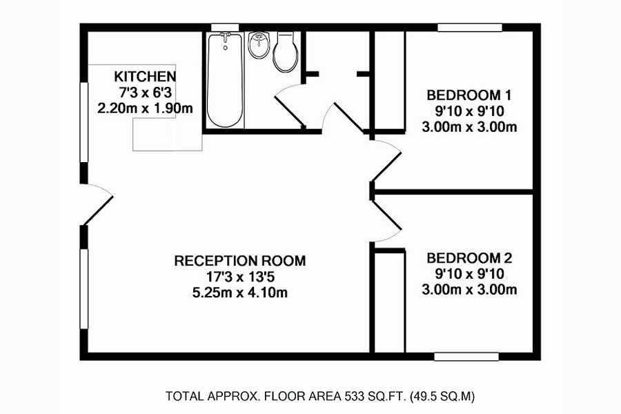 Whooper Chalet Floor Plan