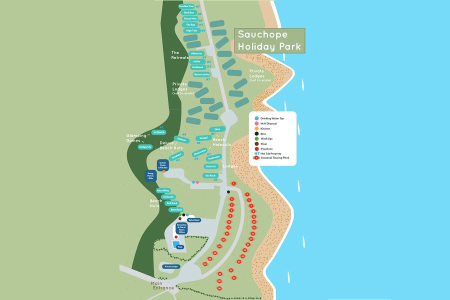 Sauchope Site Map