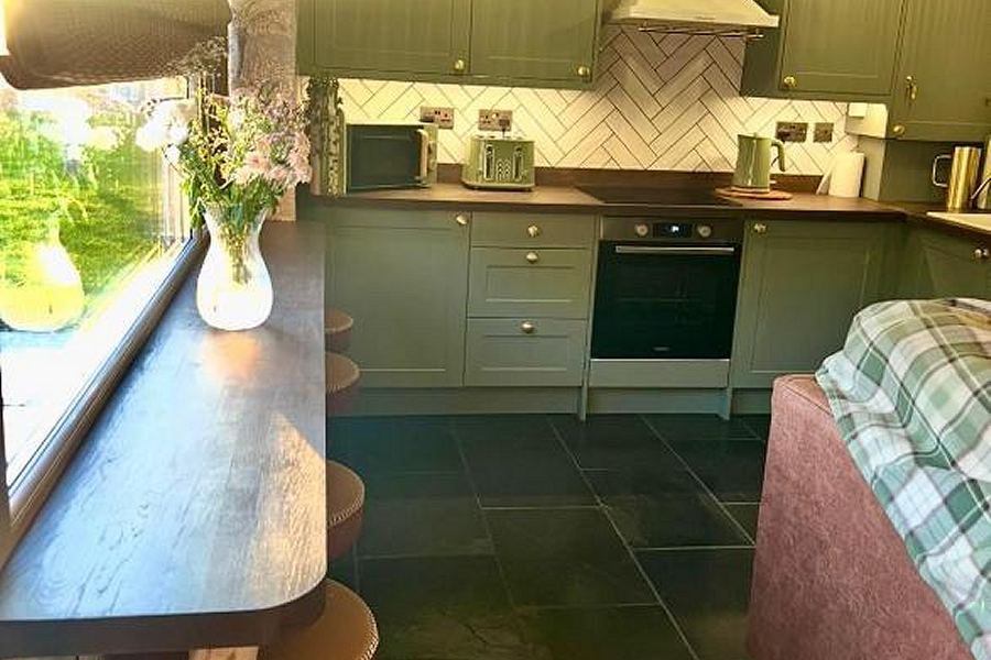 Solent Sea View Retreat Kitchen Area
