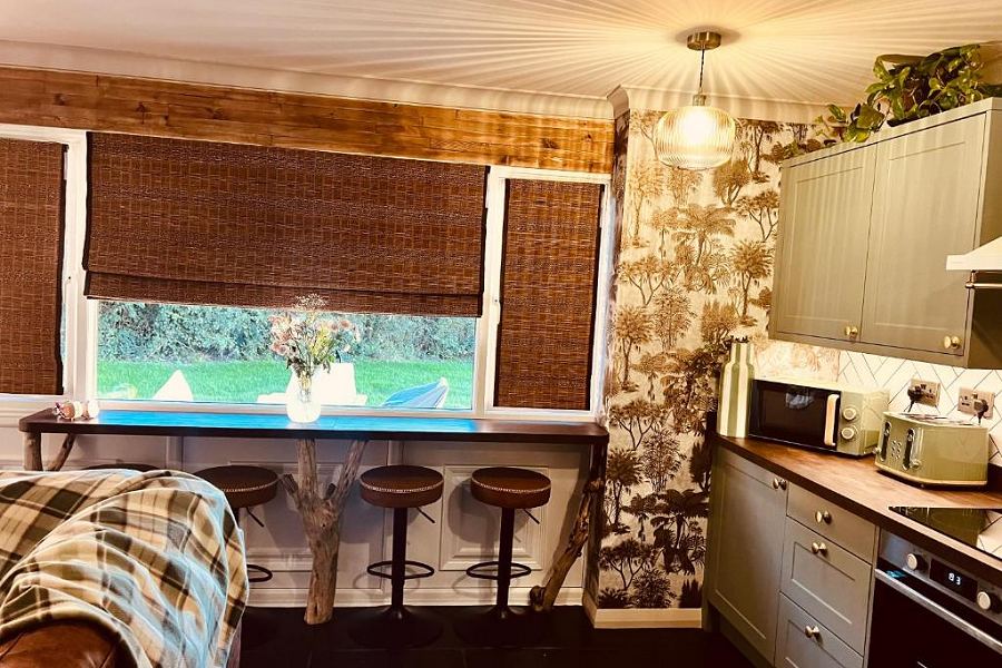 Solent Sea View Retreat Kitchen Area
