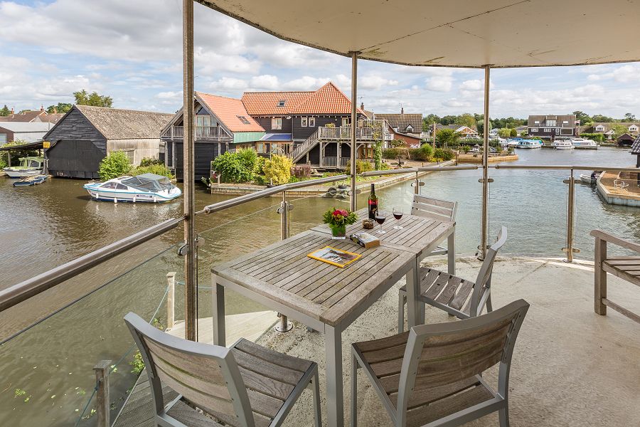 Waterside Boathouse Balcony