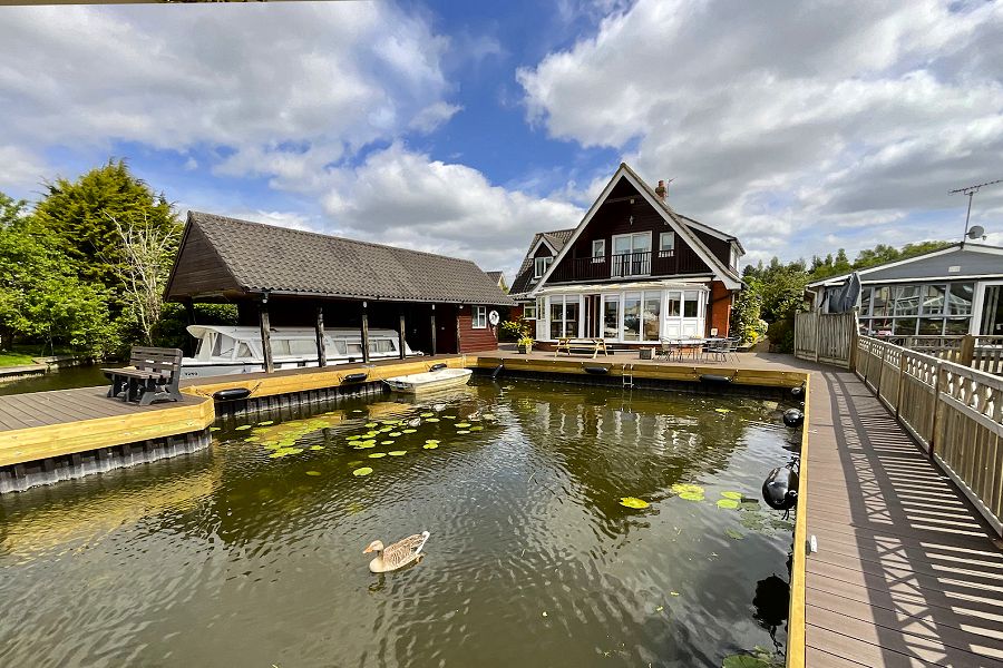 Waterside Retreat Rear View, Wroxham