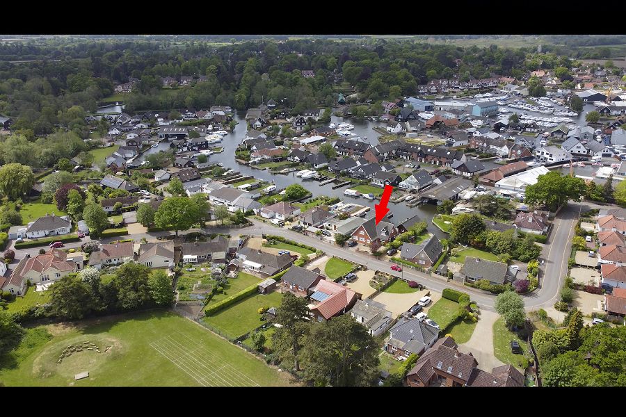 Waterside Retreat Aerial View