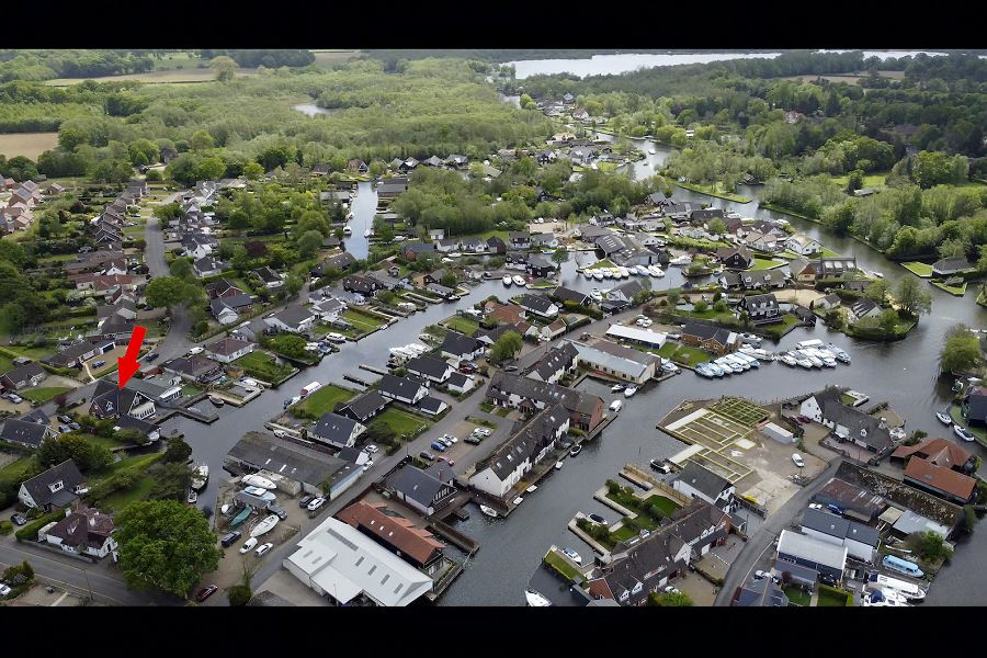 Waterside Retreat Aerial View