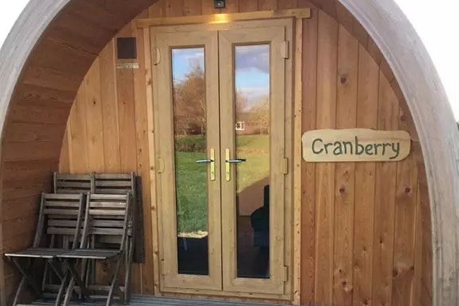 Wall Eden Cranberry Glamping Pod in Somerset