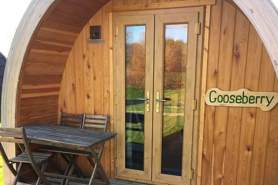 Wall Eden Gooseberry Glamping Pod in Somerset