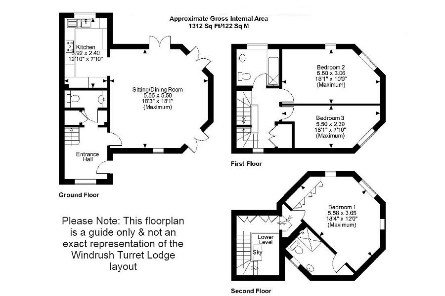 Windrush Turret Lodge Floor Plan