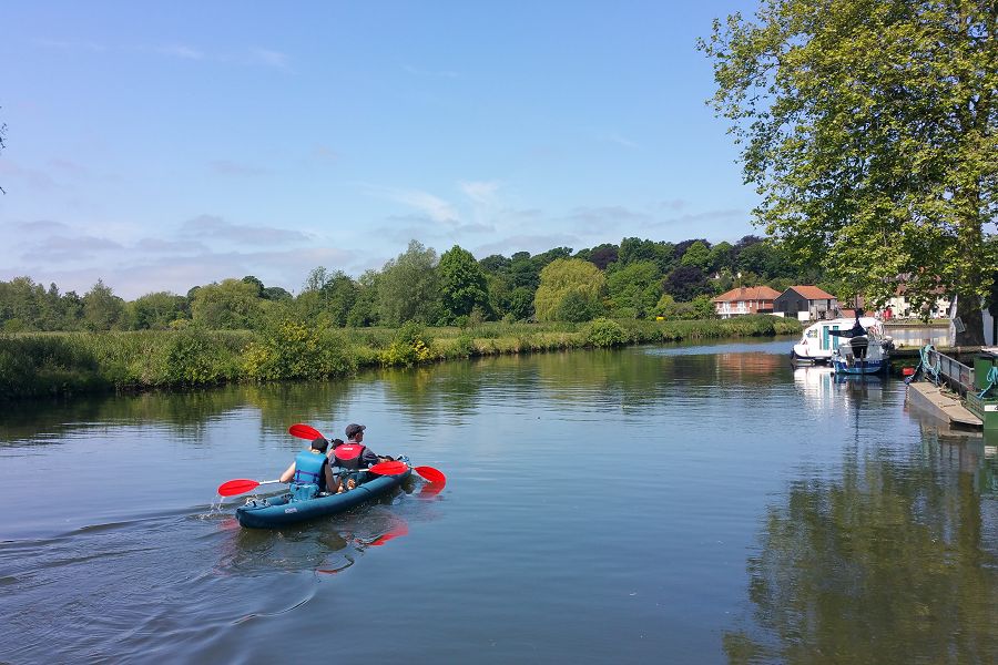 Canoeing on the River Bure